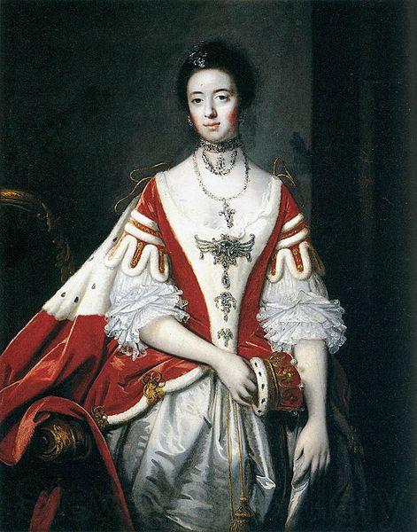 Sir Joshua Reynolds The Countess of Dartmouth Norge oil painting art